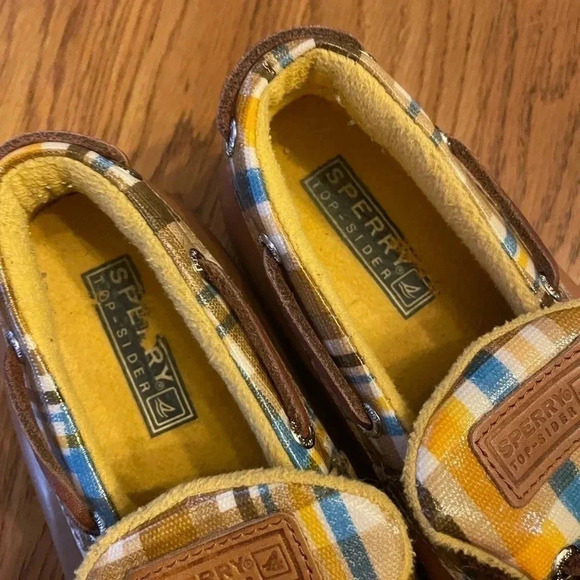 SPERRY for J.Crew Top-Sider Plaid Rubber Leather Duck Boots J10-CH373 Size Bin A - Picture 3 of 8